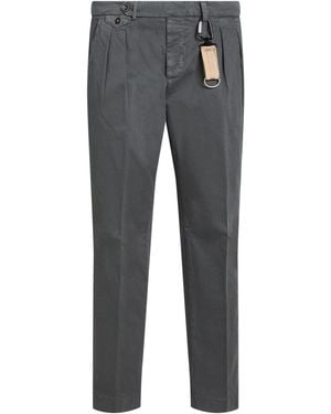 Manuel Ritz Trousers Cotton, Elastane - Grey