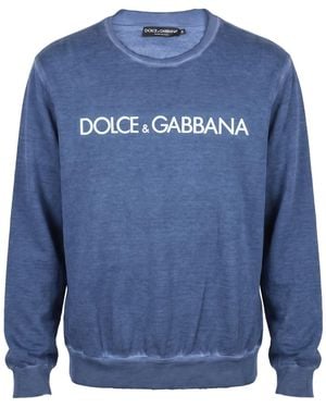 Dolce & Gabbana Sweatshirt Cotton - Blue