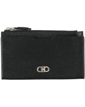 Ferragamo Wallet Calfskin - Black