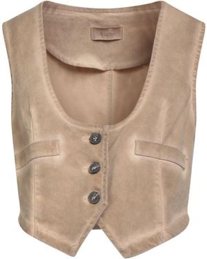 Motel Tailored Vest Cotton - Natural