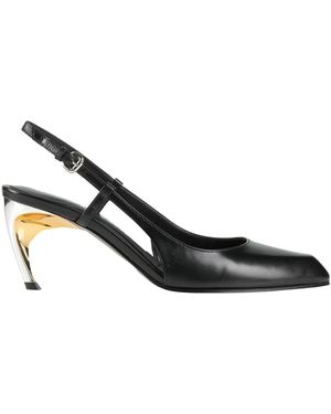 McQueen Court Shoes Leather - Black