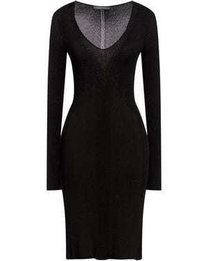 Alberta Ferretti Midi Dress Viscose, Polyamide - Black