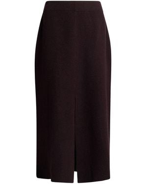 Roberto Collina Midi Skirt Merino Wool - Black