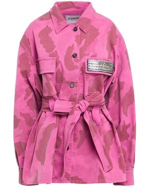 Iceberg Denim Outerwear Cotton, Elastane - Pink
