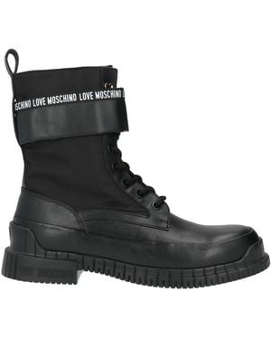 Love Moschino Botines De Caña Alta - Negro