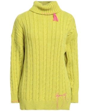 Shopart Turtleneck Acrylic, Polyester - Yellow