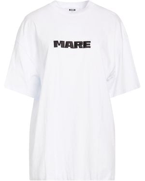 MSGM T-Shirt Cotton - White