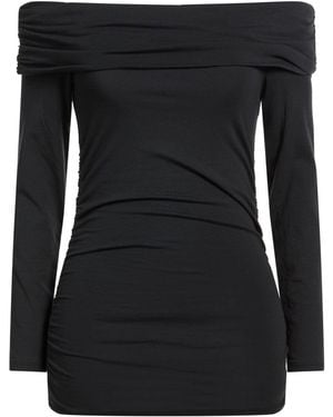 Rag & Bone Charcoal Top Cotton, Modal, Elastane - Black