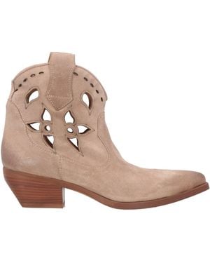 Chiarini Bologna Antique Rose Ankle Boots Leather - Natural