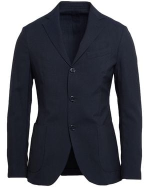 Lardini Midnight Blazer Wool, Mohair Wool - Blue