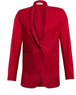 .., merci italia Blazer Virgin Wool, Polyamide, Cashmere - Red