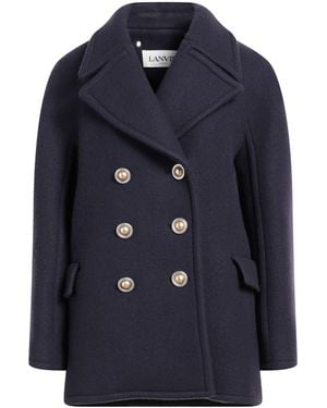Lanvin Coat Virgin Wool - Blue
