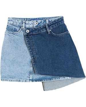 KARL LAGERFELD Double-Layer Miniskirt - Blue