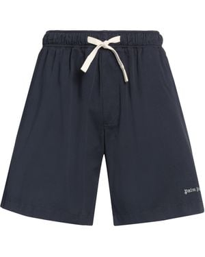 Palm Angels Shorts & Bermuda Shorts Cotton, Polyester - Blue