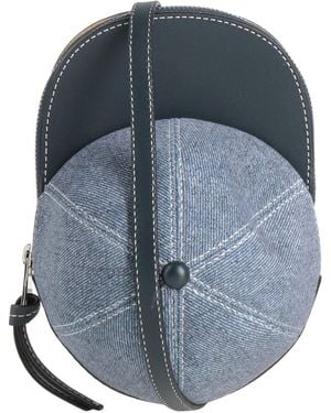JW Anderson Cross-Body Bag Leather, Textile Fibers - Blue