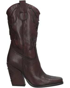 CURIOSITÉ Ankle Boots Calfskin - Brown
