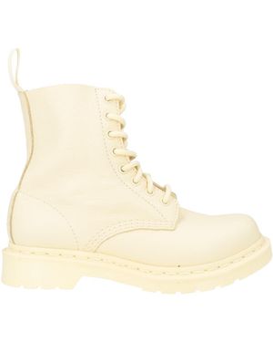 Dr. Martens Cream Ankle Boots Leather - Natural