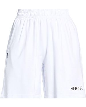 Shoe Shorts & Bermuda Shorts Cotton, Elastane - White