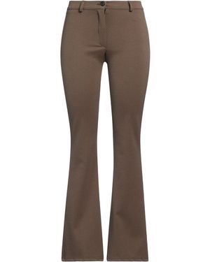 White Wise Pants - Brown