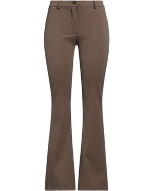 White Wise Pants - Brown