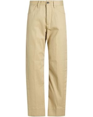 White Sand Trousers Cotton, Elastane - Natural