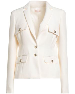 Liu Jo Ivory Blazer Polyester, Elastane - White