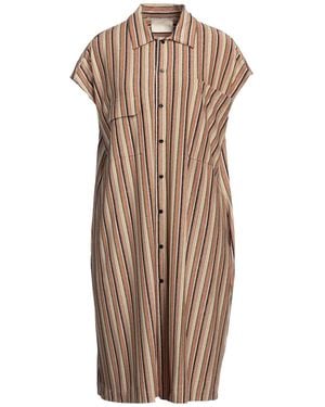 Momoní Mini Dress Viscose, Polyester, Polyamide, Elastane - Brown
