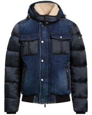 Moorer Puffer Cotton, Polyurethane - Blue