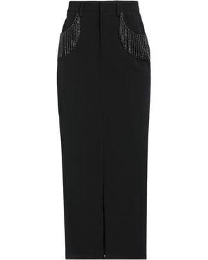 Liu Jo Better Midi Skirt Polyester, Elastane - Black