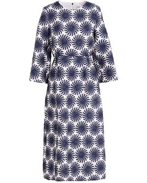 ODEEH Midnight Midi Dress Polyester, Polyamide, Elastane - Blue