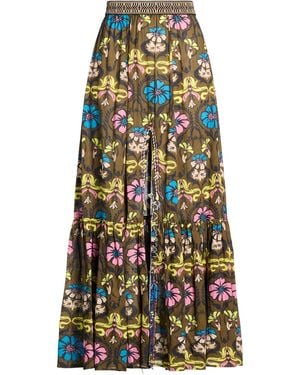 Anjuna Military Maxi Skirt Cotton - White