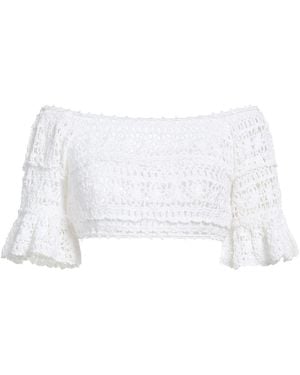 Anna Kosturova Top Cotton - White