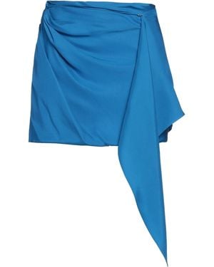 GAUGE81 Satin Pencil Mini Skirt - Blue
