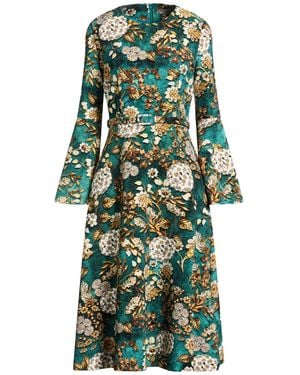 Mary Katrantzou Dark Midi Dress Polyester, Elastane - Green