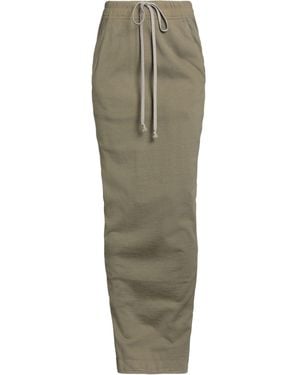 Rick Owens Maxi Skirt Cotton, Elastane - Green