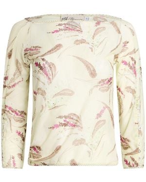 Blumarine Top Polyamide, Elastane - Natural