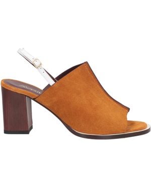 Avril Gau Tan Sandals Calfskin - Brown