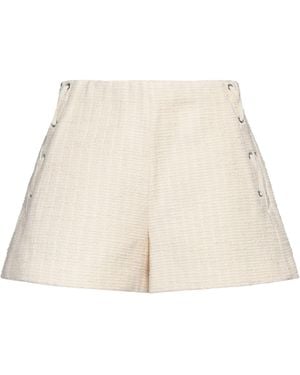 Maje Cream Shorts & Bermuda Shorts Cotton, Acrylic, Polyester, Polyamide - Natural