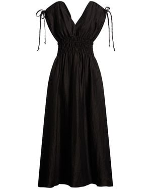 Alpha Studio Midi Dress - Black