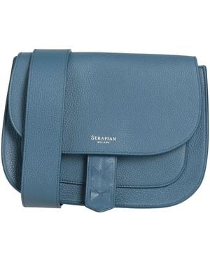 Serapian Cross-Body Bag Leather - Blue