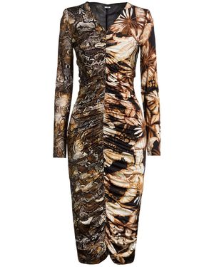 Just Cavalli Midi Dress Viscose, Elastane - Natural