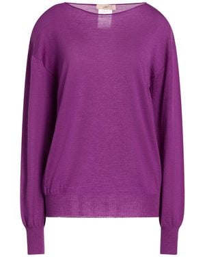 Carla G Jumper Merino Wool - Purple