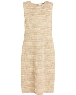 St. John Midi Dress Rayon, Polyamide, Metallic Polyester, Polyester - Natural