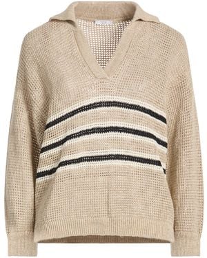 Peserico Easy Sand Jumper Linen, Cotton - Natural