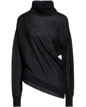 High Rollkragenpullover - Schwarz