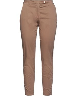 NINA BIANCHI Pants Cotton, Elastane - Natural
