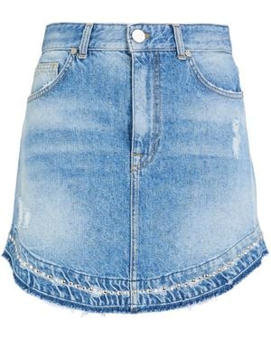 Gaelle Paris Denim Skirt - Blue
