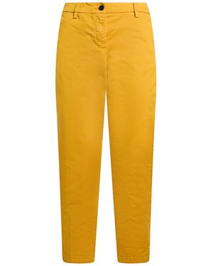 White Sand Pants Cotton, Elastane - Yellow