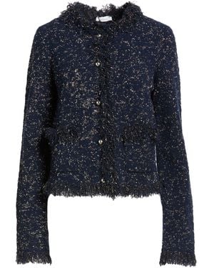 Rabanne Midnight Jacket Cotton, Viscose, Polyamide, Metallic Polyester, Elastane - Blue