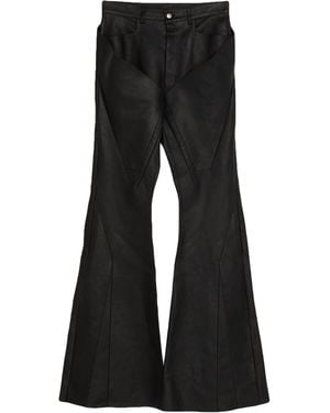 Rick Owens Pants Calfskin - Black